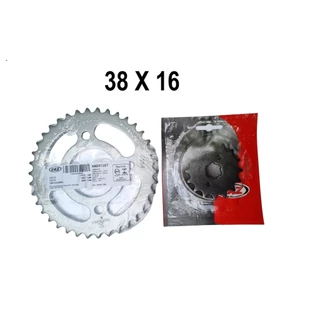 Kit Performance Coroa 38 e Pinhão 16 Vaz Titan 150 Fan 160 - Passo 428