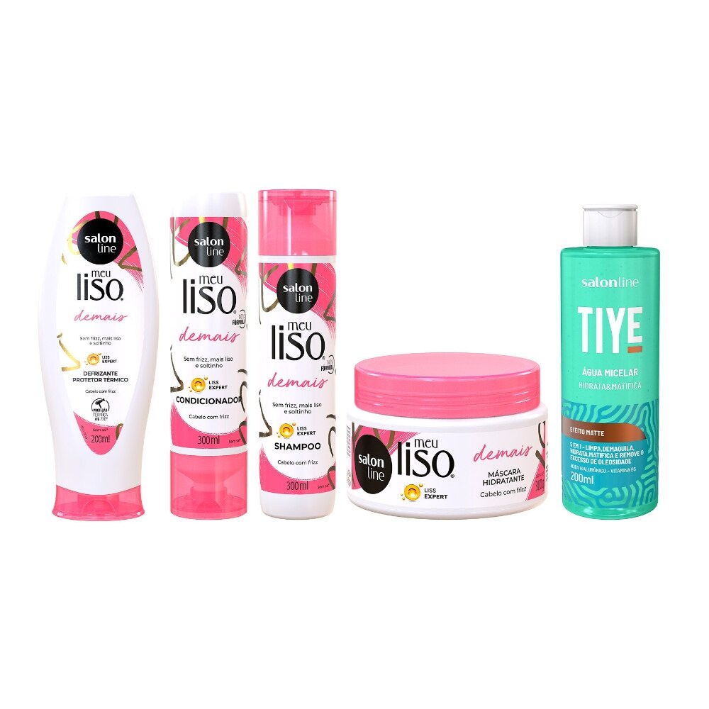 Kit Tratamento para cabelos Lisos com Meu Liso Demais Salon Line ...