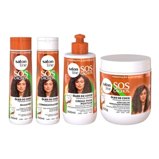 Kit SOS Cachos Coco - 4 Produtos Salon Line | Preço Especial