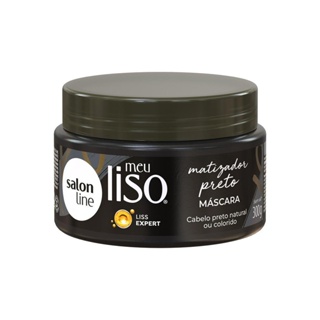 Máscara Meu Liso Matizador Preto Salon Line 300g