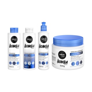 Kit Crescimento SOS Bomba Original 300ml com Ativador de Cachos Salon Line