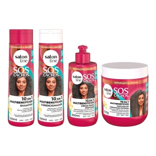 Kit Salon Line SOS Cachos + Poderosos 4 produtos 3ABC e 4ABC