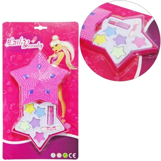 Estojo De Maquiagem C/Sombra + Batom E Pincel P/Boneca Little Beauty Estrela Pd-11113 P&D Impex