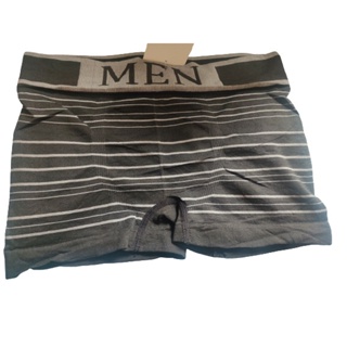 Cueca Men Preta Com Detalhes Cinzas Listrada