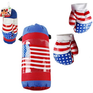 Boxe/Par De Luva C/Saco De Pancada Para Criança