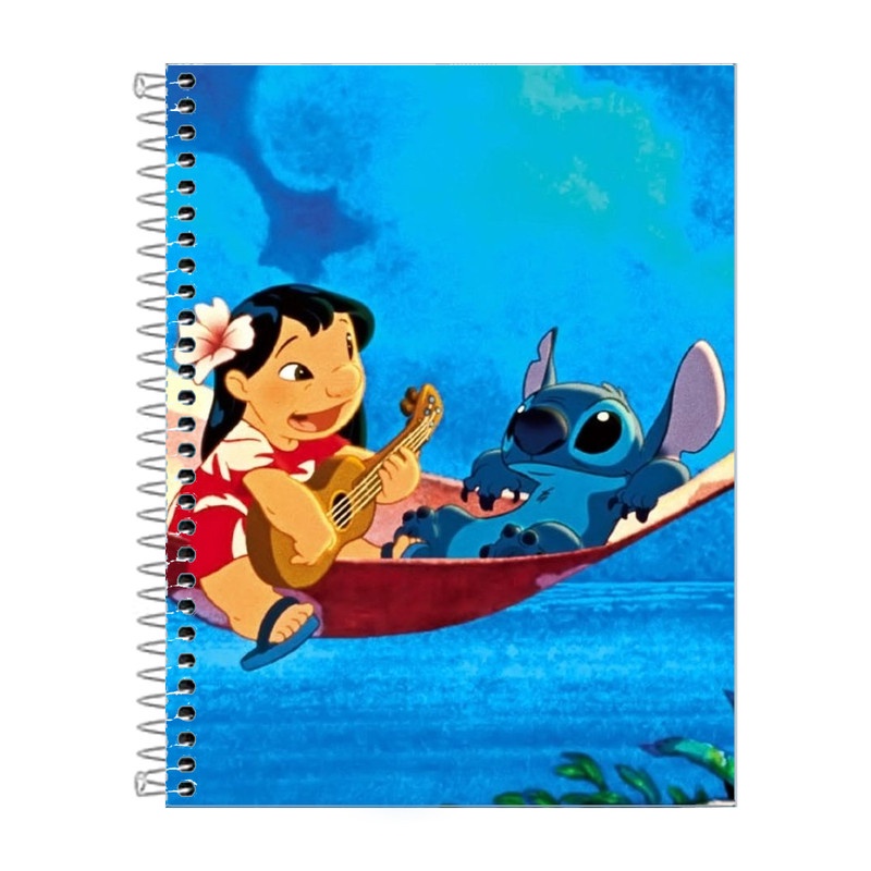 Caderno Lilo e Stitch Capa Dura 10 Matérias 160 Folhas | Shopee Brasil