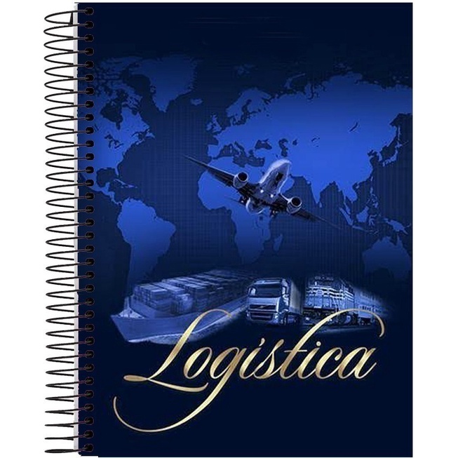 Caderno Logistica Capa Dura 10 Matérias 160 Folhas | Shopee Brasil