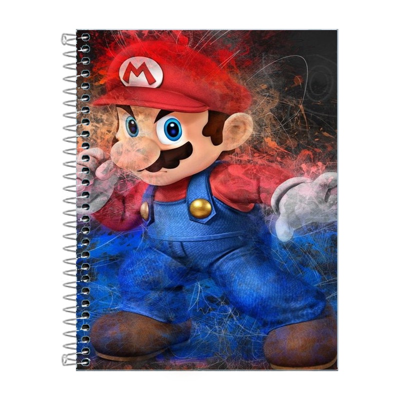 Caderno Mario Capa Dura 80 Folhas 1 Matéria | Shopee Brasil