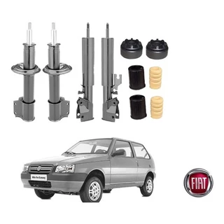 4 Amortecedor + Kit Dian Uno Fire 2001 Ate 2012