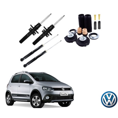 4 Amortecedor + Kit Suspensão CrossFox (2010 a 2015) | Shopee Brasil