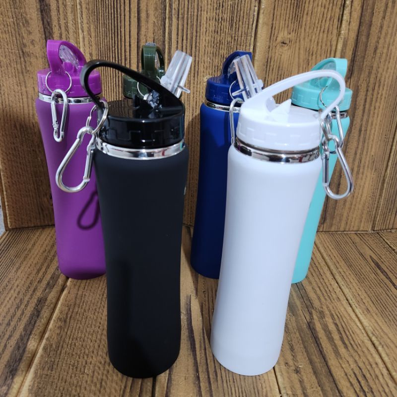 Garrafa Térmica 600ml de Inox com chaveiro