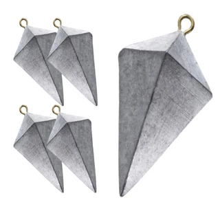 3 Chumbada Capela 100g - Chumbo de Pesca Longo Arremesso