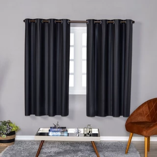 Cortina Blackout PVC Cinza 2,20 m x 1,30 m