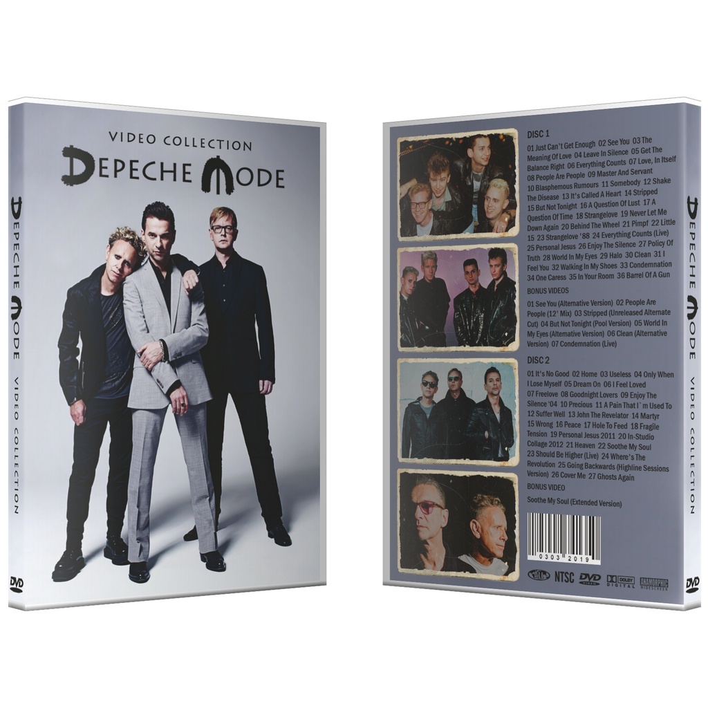 DVD DEPECHE MODE - VIDEO COLLECTION (fan made) | Shopee Brasil
