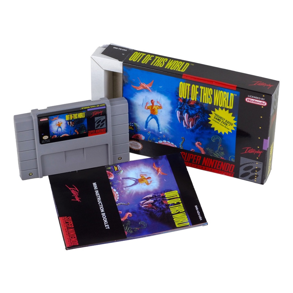 Out of this World Super Nintendo SNES Completo