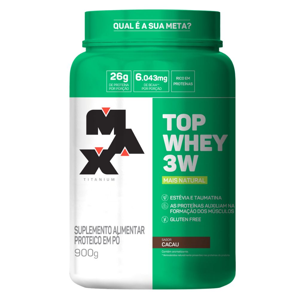 Top Whey 3W + Natural Max Titanium Whey Protein 900g