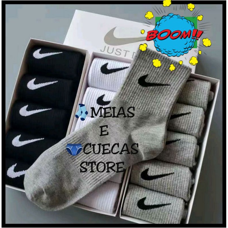 kit 4 Pares Meia Sportiva Masculina Meias Algodão Promoção Oferta