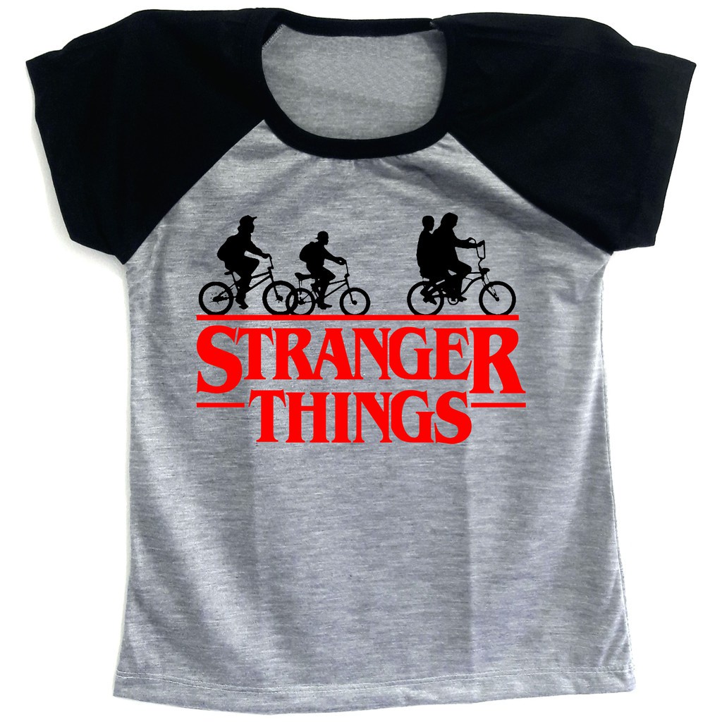 Camiseta Stranger Things Alfabeto- Baby Look Geek