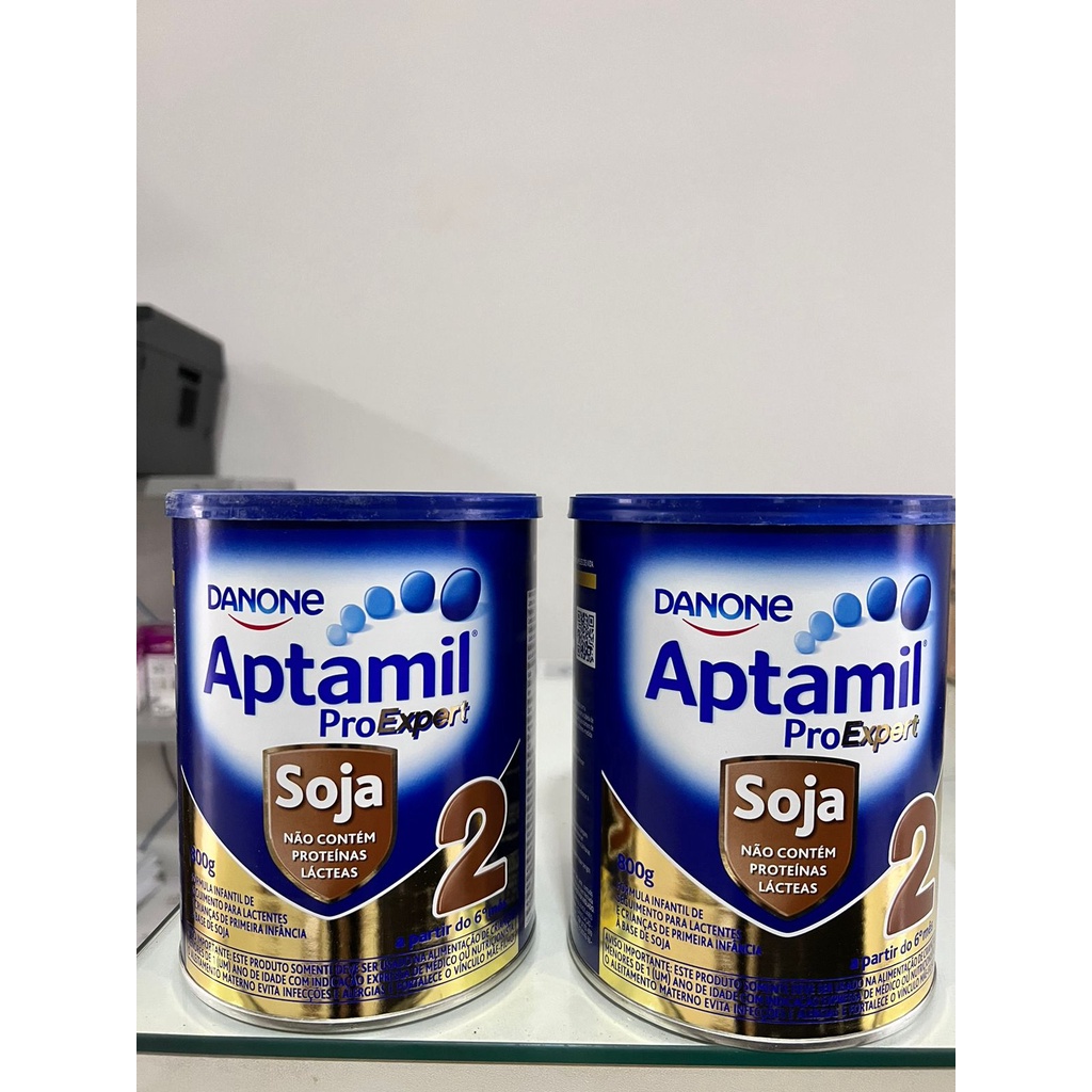 kit c/ 2 unidades aptamil soja 2 800g