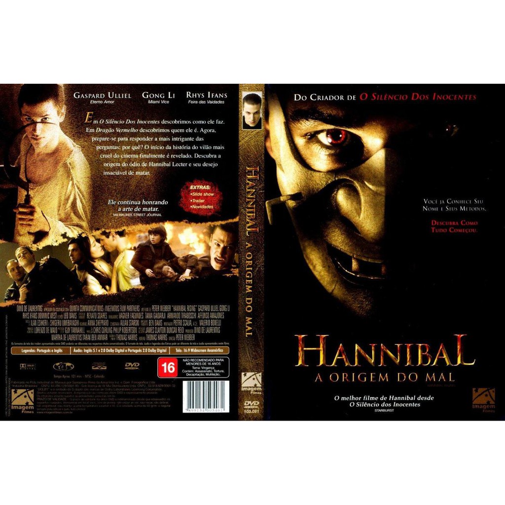 Dvd Hannibal - A Origem Do Mal, Suspense, Original | Shopee Brasil