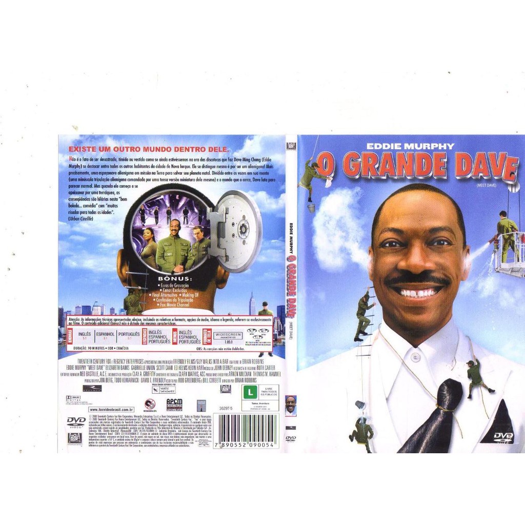 Dvd O Grande Dave, Eddie Murphy, Comédia, Original | Shopee Brasil