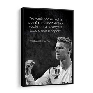 Placas Quadros Decorativos Do Cristiano Ronaldo Cr7 em Promoção na
