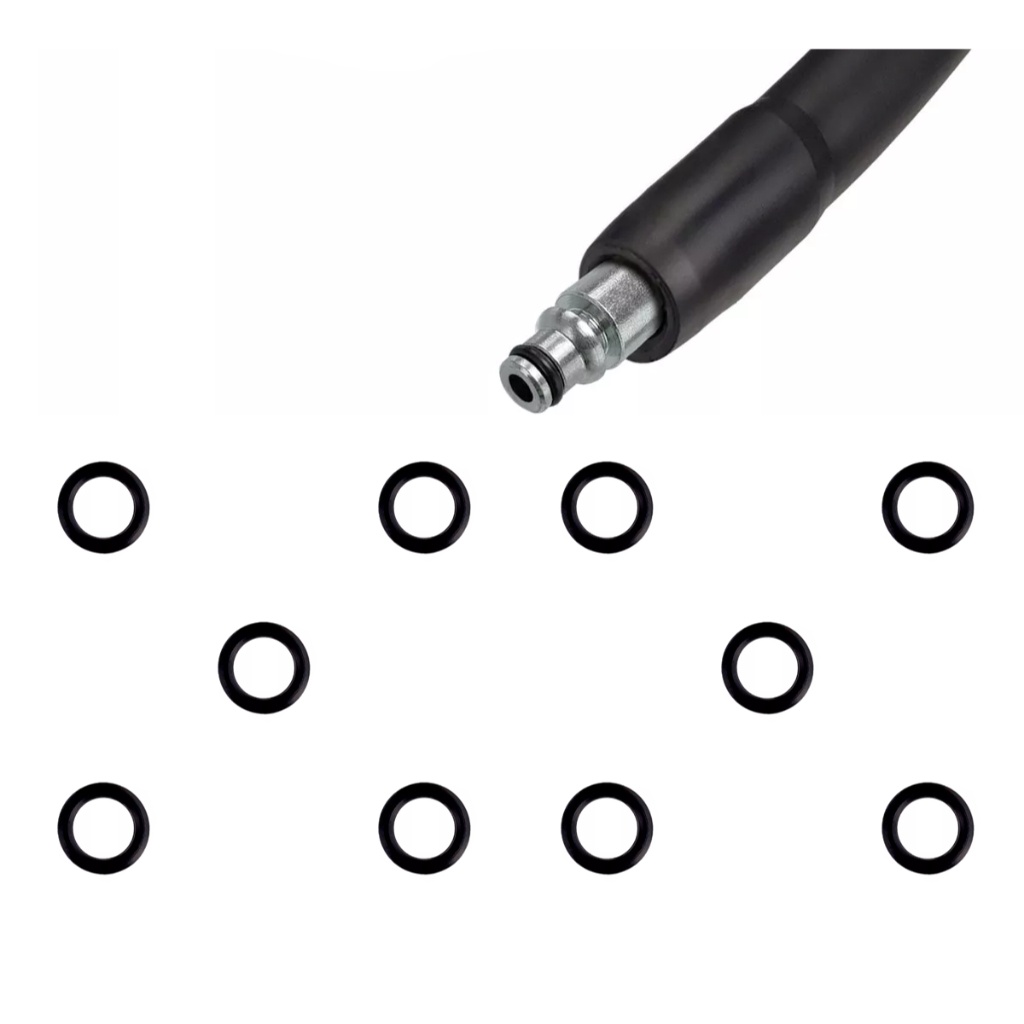 Anel Oring Borrachinha Vedação Para Mangueira Black Decker PW 1400-BR - 10 Unidades