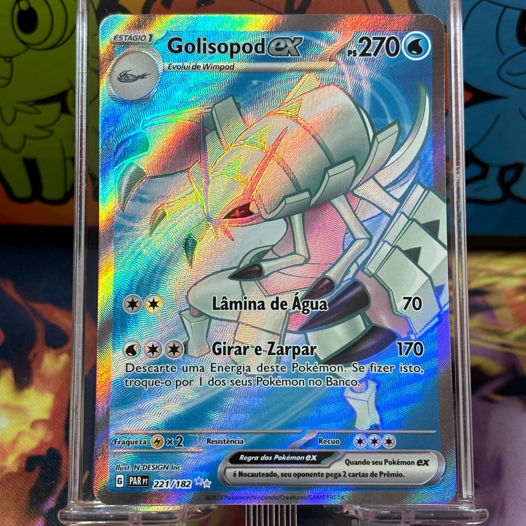 Carta Pokémon Golisopod EX PAR 221/182 Ultra Rara Full Art - Coleção ...