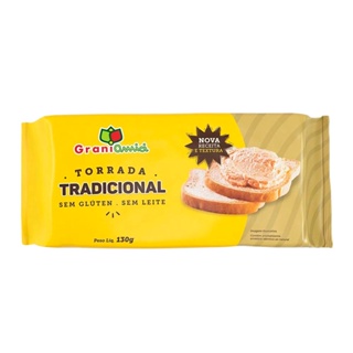 Torrada sem Glúten Tradicional Grani Amici 130g