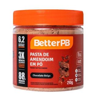 Pasta de Amendoim em Pó Chocolate Belga BetterPB 210g