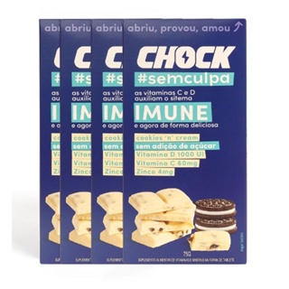 Chocolate Branco Cookies N Cream Imune Chock (4un de 75g)