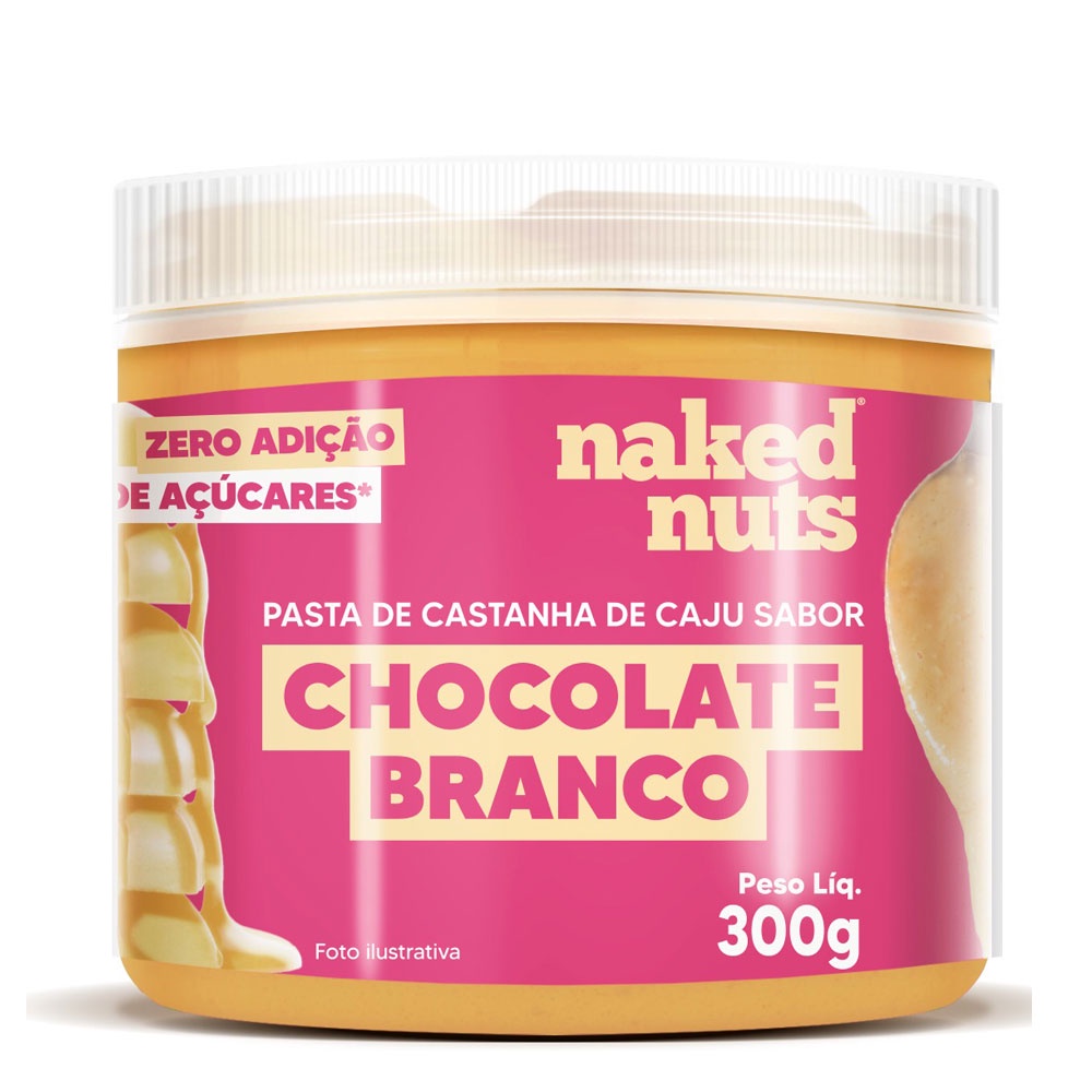 Pasta De Castanha De Caju Com Chocolate Branco Naked Nuts G Shopee