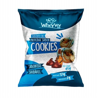 Kit 5x Biscoito de Proteína Sabor Cookies Wheyviv 45g