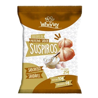 Kit 5x Suspiro de Proteína Sem Açúcar Wheyviv 25g