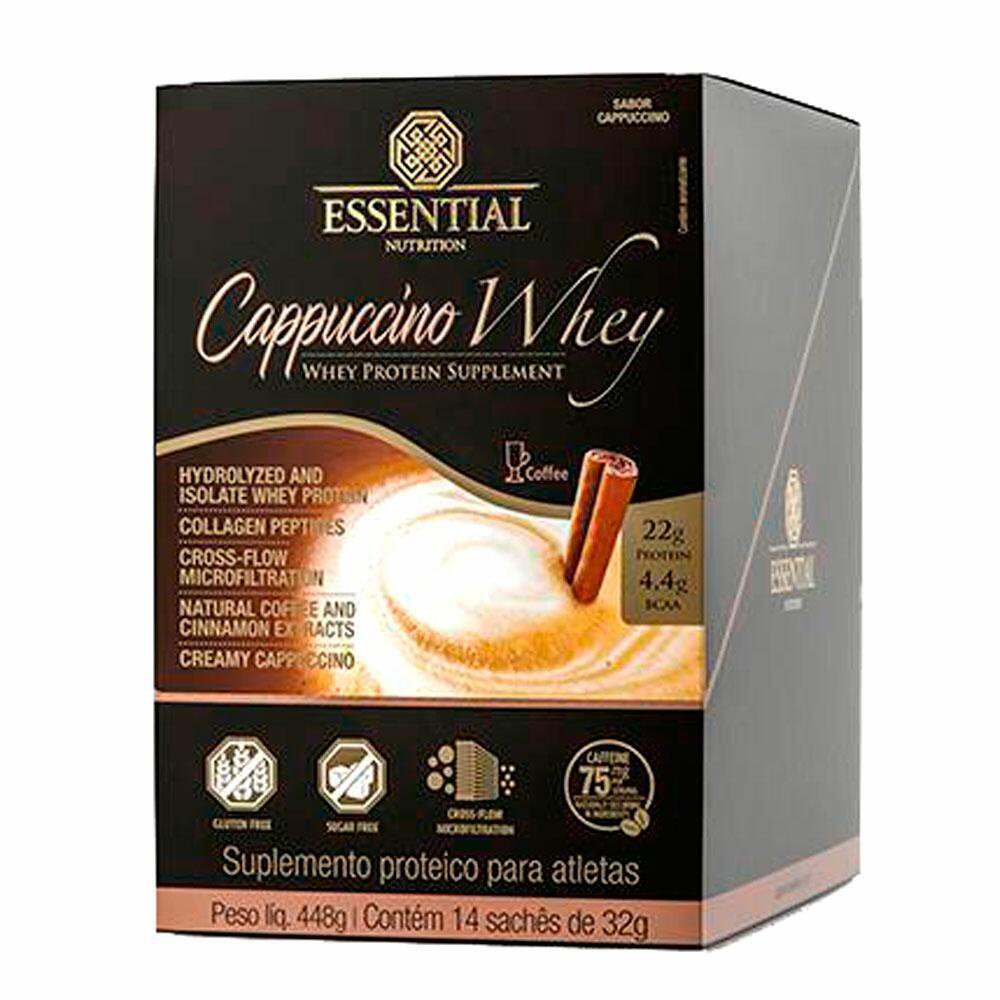 Whey Protein Cappuccino Essential Nutrition 14 Sachês de 32g