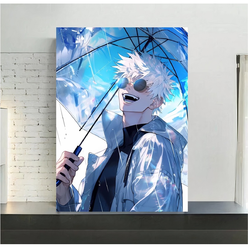 Quadro de mdf poster moldura, Mangá, Anime, Jujutsu Kaisen, Gojo ...