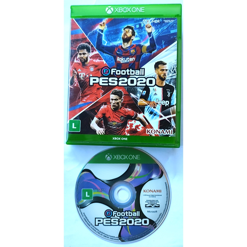 JOGO DE FUTEBOL PES 20 XBOX ONE FISICO ORIGINAL