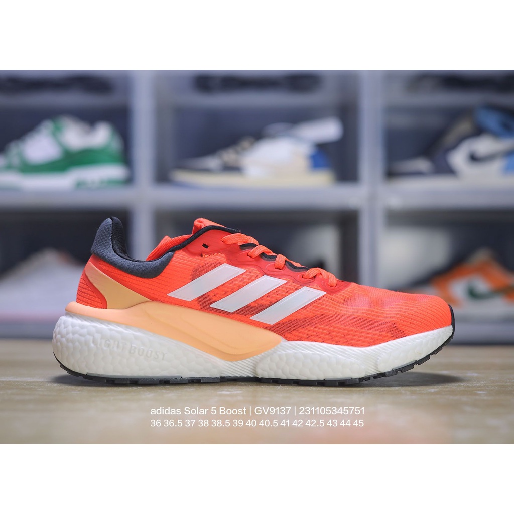 Tênis Solarboost 5 Adidas - Cinza+Vermelho