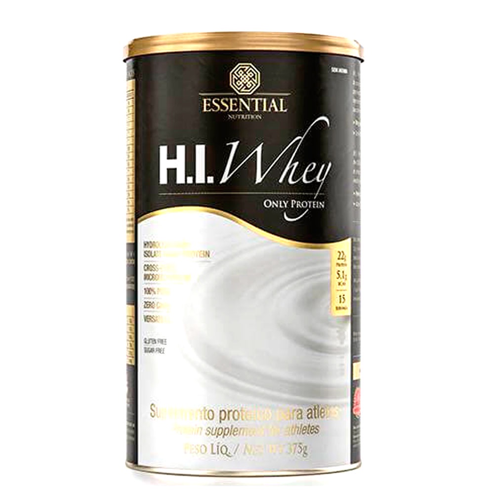 Whey Protein Hidrolisado e Isolado Hi Whey Essential Nutrition Lata 375g