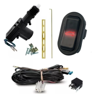 Abertura Porta Mala Eletrico Universal Dial c/Botão Led Vermelho