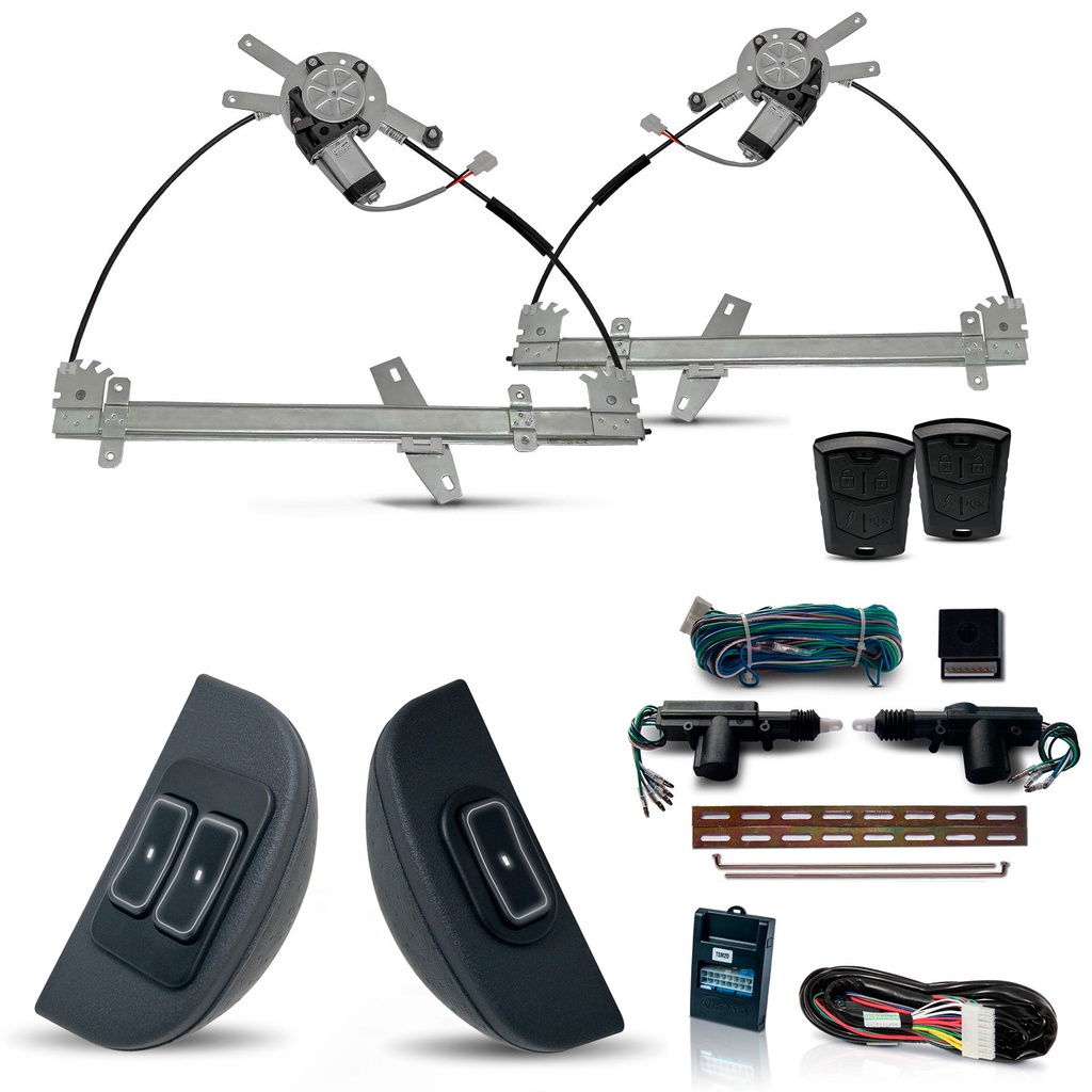 Kit Vidro Eletrico + Trava e Alarme Caminhao VW Worker Delivery 07/ 12v ...