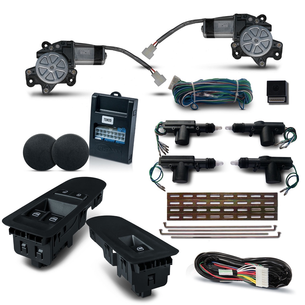 Kit Vidro Eletrico + Trava VW UP 2 ou 4p Dianteiro Inteligente