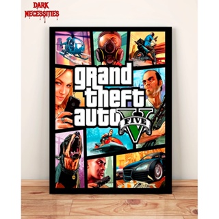 Coletânea Jogos Gta Grand Theft Auto 10 Placas Decorativas