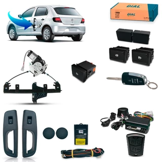 Kit Vidro Elétrico+alarme Canivete Gol G5 Voyage Gv Traseiro