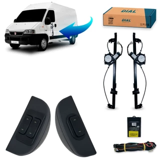 Kit Vidro Eletrico Ducato Inteligente (1999 em diante) Botão Ultraled