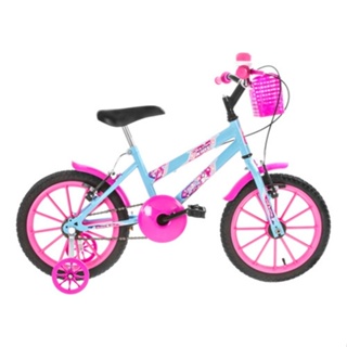 Bicicleta Infantil Aro 16 Moto Bike C/ Rodinha Menino - Glumi