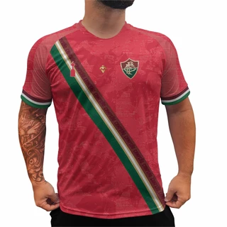 Camiseta Dry Fit Goiaba Fluminense CAMPEÃO DA LIBERTADORES Euro Slim Mantoo