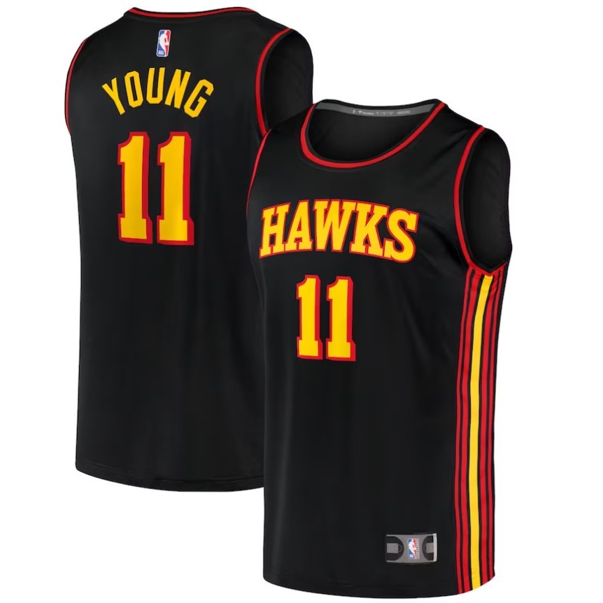 Regata NBA Trae Young - Atlanta Hawks Preto de Basquete
