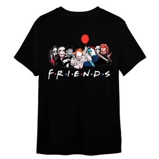 Camiseta Camisa Terror Vilões Friends Filme 100% Algodão Costuras Reforçadas