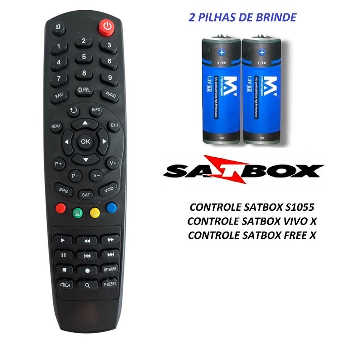 CONTROLE SATBOX VIVO X / FREE X ALTA QUALIDADE | Shopee Brasil